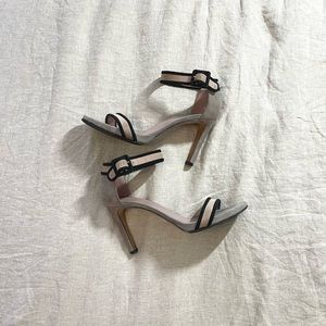 Gucci Strappy Suede Sandal Heels